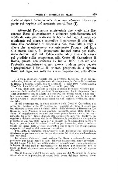 La giustizia amministrativa raccolta di decisioni e pareri del Consiglio di Stato, decisioni della Corte dei conti, sentenze della Cassazione di Roma, e decisioni delle Giunte provinciali amministrative