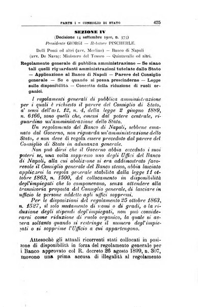 La giustizia amministrativa raccolta di decisioni e pareri del Consiglio di Stato, decisioni della Corte dei conti, sentenze della Cassazione di Roma, e decisioni delle Giunte provinciali amministrative