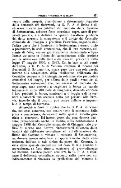 La giustizia amministrativa raccolta di decisioni e pareri del Consiglio di Stato, decisioni della Corte dei conti, sentenze della Cassazione di Roma, e decisioni delle Giunte provinciali amministrative