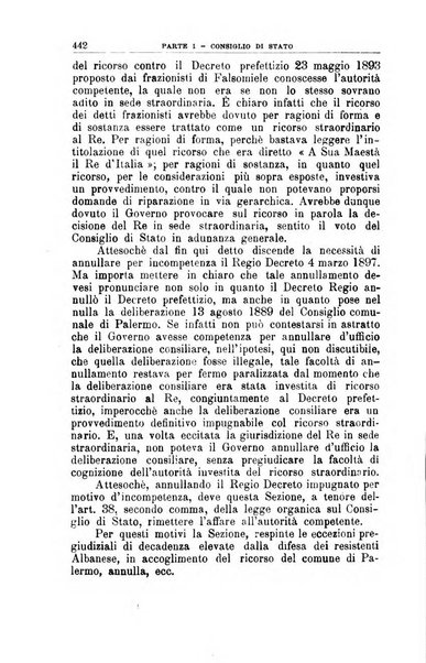 La giustizia amministrativa raccolta di decisioni e pareri del Consiglio di Stato, decisioni della Corte dei conti, sentenze della Cassazione di Roma, e decisioni delle Giunte provinciali amministrative