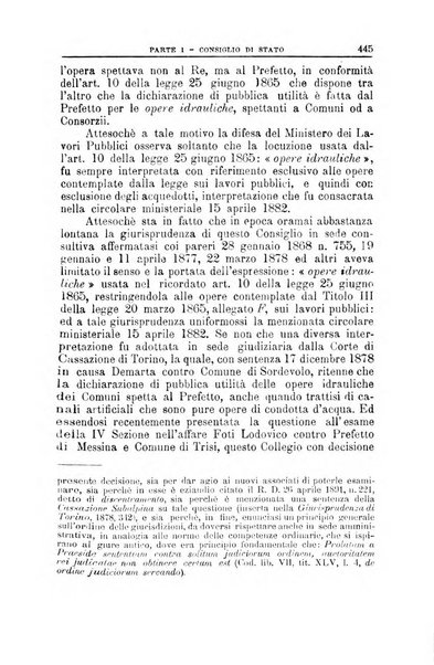 La giustizia amministrativa raccolta di decisioni e pareri del Consiglio di Stato, decisioni della Corte dei conti, sentenze della Cassazione di Roma, e decisioni delle Giunte provinciali amministrative