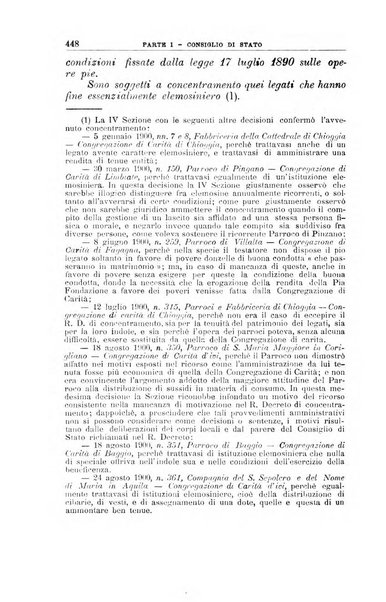 La giustizia amministrativa raccolta di decisioni e pareri del Consiglio di Stato, decisioni della Corte dei conti, sentenze della Cassazione di Roma, e decisioni delle Giunte provinciali amministrative