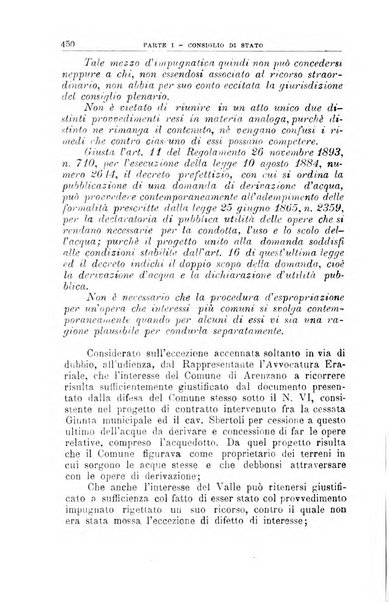 La giustizia amministrativa raccolta di decisioni e pareri del Consiglio di Stato, decisioni della Corte dei conti, sentenze della Cassazione di Roma, e decisioni delle Giunte provinciali amministrative