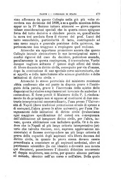 La giustizia amministrativa raccolta di decisioni e pareri del Consiglio di Stato, decisioni della Corte dei conti, sentenze della Cassazione di Roma, e decisioni delle Giunte provinciali amministrative