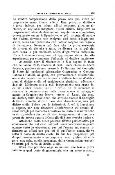 La giustizia amministrativa raccolta di decisioni e pareri del Consiglio di Stato, decisioni della Corte dei conti, sentenze della Cassazione di Roma, e decisioni delle Giunte provinciali amministrative