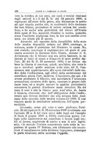 La giustizia amministrativa raccolta di decisioni e pareri del Consiglio di Stato, decisioni della Corte dei conti, sentenze della Cassazione di Roma, e decisioni delle Giunte provinciali amministrative