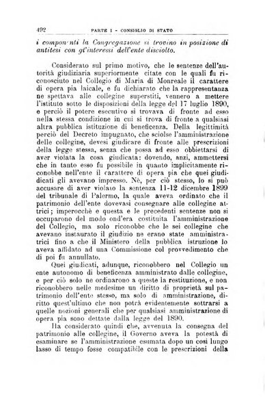 La giustizia amministrativa raccolta di decisioni e pareri del Consiglio di Stato, decisioni della Corte dei conti, sentenze della Cassazione di Roma, e decisioni delle Giunte provinciali amministrative