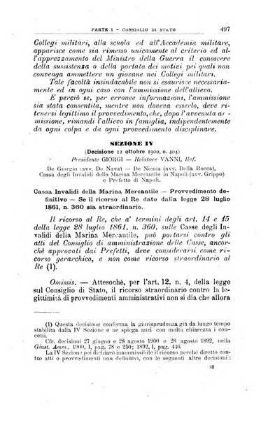 La giustizia amministrativa raccolta di decisioni e pareri del Consiglio di Stato, decisioni della Corte dei conti, sentenze della Cassazione di Roma, e decisioni delle Giunte provinciali amministrative