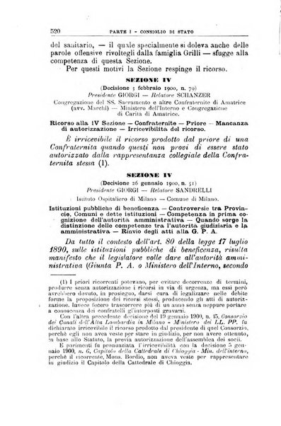 La giustizia amministrativa raccolta di decisioni e pareri del Consiglio di Stato, decisioni della Corte dei conti, sentenze della Cassazione di Roma, e decisioni delle Giunte provinciali amministrative