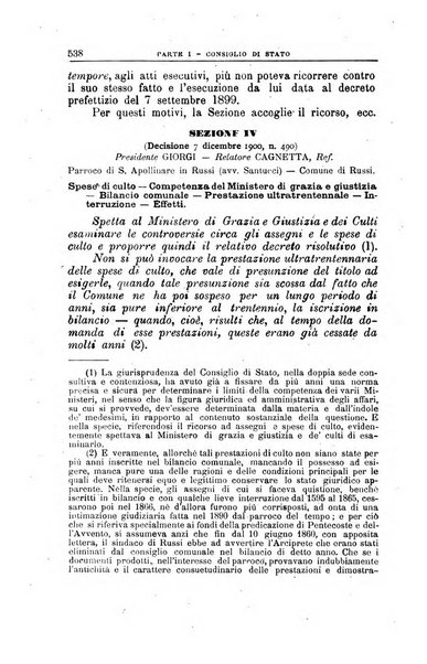 La giustizia amministrativa raccolta di decisioni e pareri del Consiglio di Stato, decisioni della Corte dei conti, sentenze della Cassazione di Roma, e decisioni delle Giunte provinciali amministrative