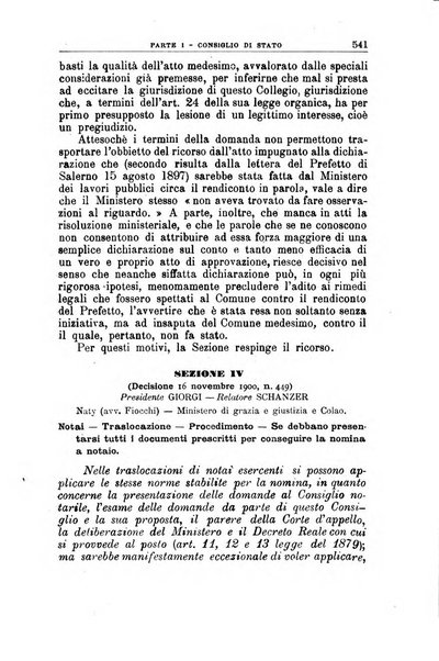 La giustizia amministrativa raccolta di decisioni e pareri del Consiglio di Stato, decisioni della Corte dei conti, sentenze della Cassazione di Roma, e decisioni delle Giunte provinciali amministrative