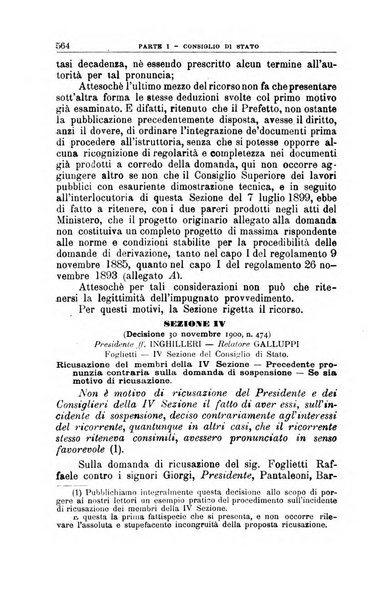 La giustizia amministrativa raccolta di decisioni e pareri del Consiglio di Stato, decisioni della Corte dei conti, sentenze della Cassazione di Roma, e decisioni delle Giunte provinciali amministrative