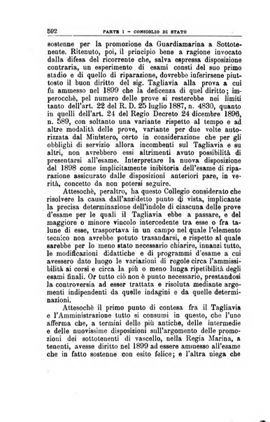 La giustizia amministrativa raccolta di decisioni e pareri del Consiglio di Stato, decisioni della Corte dei conti, sentenze della Cassazione di Roma, e decisioni delle Giunte provinciali amministrative