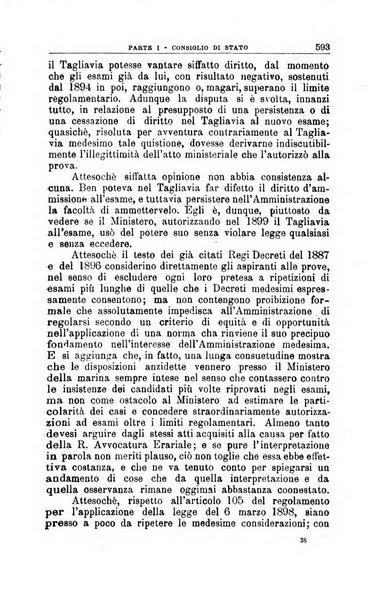 La giustizia amministrativa raccolta di decisioni e pareri del Consiglio di Stato, decisioni della Corte dei conti, sentenze della Cassazione di Roma, e decisioni delle Giunte provinciali amministrative