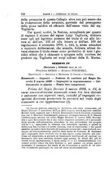 La giustizia amministrativa raccolta di decisioni e pareri del Consiglio di Stato, decisioni della Corte dei conti, sentenze della Cassazione di Roma, e decisioni delle Giunte provinciali amministrative