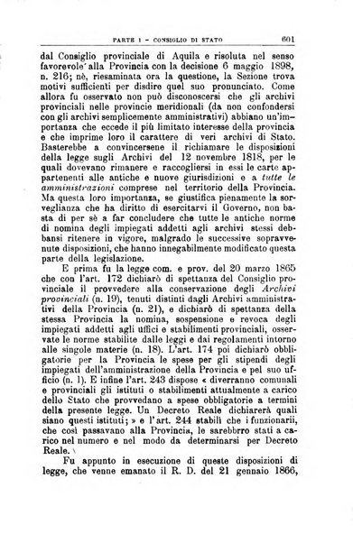 La giustizia amministrativa raccolta di decisioni e pareri del Consiglio di Stato, decisioni della Corte dei conti, sentenze della Cassazione di Roma, e decisioni delle Giunte provinciali amministrative