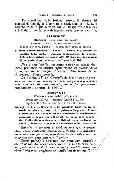 La giustizia amministrativa raccolta di decisioni e pareri del Consiglio di Stato, decisioni della Corte dei conti, sentenze della Cassazione di Roma, e decisioni delle Giunte provinciali amministrative