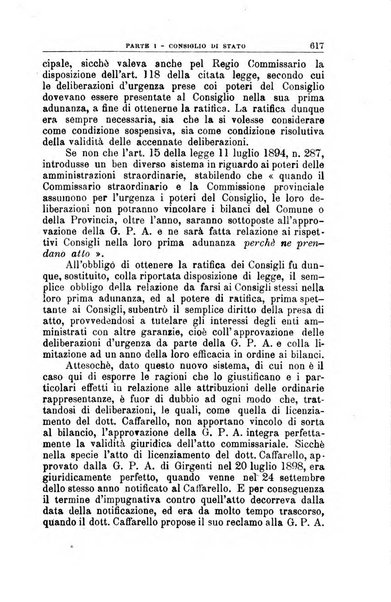 La giustizia amministrativa raccolta di decisioni e pareri del Consiglio di Stato, decisioni della Corte dei conti, sentenze della Cassazione di Roma, e decisioni delle Giunte provinciali amministrative