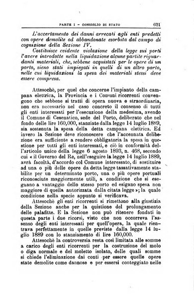 La giustizia amministrativa raccolta di decisioni e pareri del Consiglio di Stato, decisioni della Corte dei conti, sentenze della Cassazione di Roma, e decisioni delle Giunte provinciali amministrative