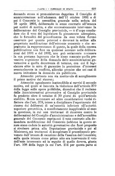 La giustizia amministrativa raccolta di decisioni e pareri del Consiglio di Stato, decisioni della Corte dei conti, sentenze della Cassazione di Roma, e decisioni delle Giunte provinciali amministrative