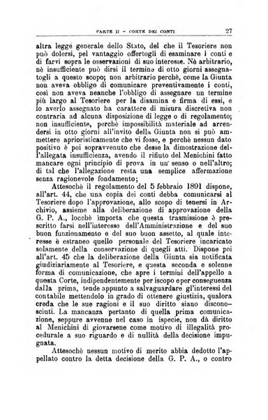 La giustizia amministrativa raccolta di decisioni e pareri del Consiglio di Stato, decisioni della Corte dei conti, sentenze della Cassazione di Roma, e decisioni delle Giunte provinciali amministrative