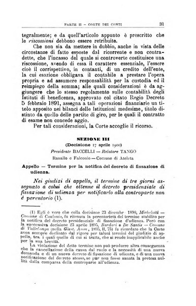 La giustizia amministrativa raccolta di decisioni e pareri del Consiglio di Stato, decisioni della Corte dei conti, sentenze della Cassazione di Roma, e decisioni delle Giunte provinciali amministrative