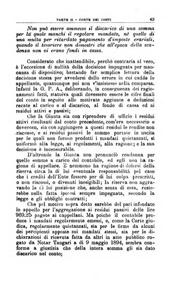 La giustizia amministrativa raccolta di decisioni e pareri del Consiglio di Stato, decisioni della Corte dei conti, sentenze della Cassazione di Roma, e decisioni delle Giunte provinciali amministrative