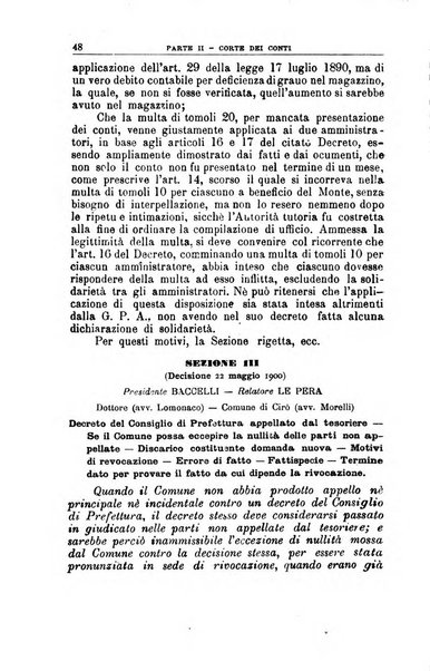 La giustizia amministrativa raccolta di decisioni e pareri del Consiglio di Stato, decisioni della Corte dei conti, sentenze della Cassazione di Roma, e decisioni delle Giunte provinciali amministrative