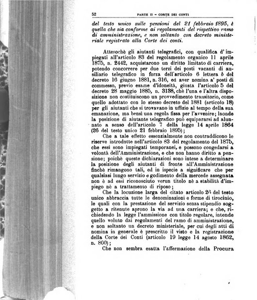 La giustizia amministrativa raccolta di decisioni e pareri del Consiglio di Stato, decisioni della Corte dei conti, sentenze della Cassazione di Roma, e decisioni delle Giunte provinciali amministrative