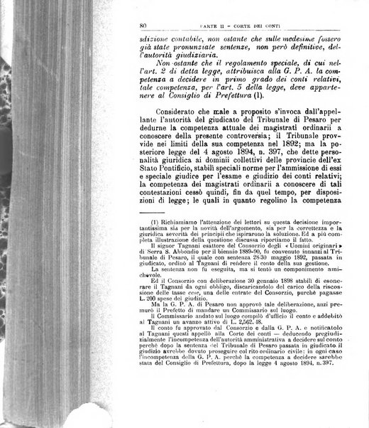 La giustizia amministrativa raccolta di decisioni e pareri del Consiglio di Stato, decisioni della Corte dei conti, sentenze della Cassazione di Roma, e decisioni delle Giunte provinciali amministrative