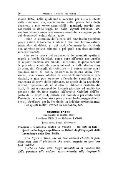 La giustizia amministrativa raccolta di decisioni e pareri del Consiglio di Stato, decisioni della Corte dei conti, sentenze della Cassazione di Roma, e decisioni delle Giunte provinciali amministrative