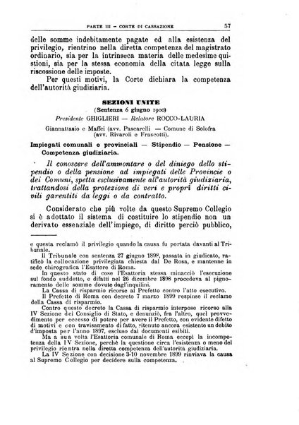 La giustizia amministrativa raccolta di decisioni e pareri del Consiglio di Stato, decisioni della Corte dei conti, sentenze della Cassazione di Roma, e decisioni delle Giunte provinciali amministrative