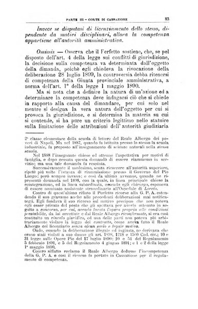 La giustizia amministrativa raccolta di decisioni e pareri del Consiglio di Stato, decisioni della Corte dei conti, sentenze della Cassazione di Roma, e decisioni delle Giunte provinciali amministrative