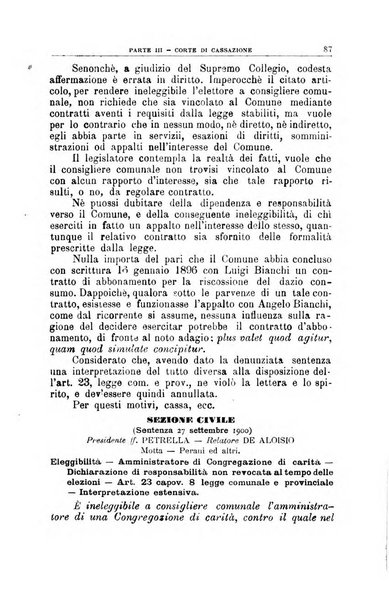 La giustizia amministrativa raccolta di decisioni e pareri del Consiglio di Stato, decisioni della Corte dei conti, sentenze della Cassazione di Roma, e decisioni delle Giunte provinciali amministrative