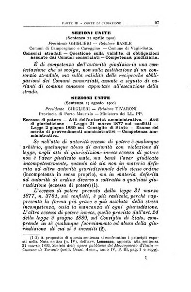 La giustizia amministrativa raccolta di decisioni e pareri del Consiglio di Stato, decisioni della Corte dei conti, sentenze della Cassazione di Roma, e decisioni delle Giunte provinciali amministrative