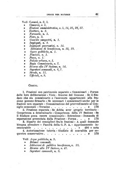 La giustizia amministrativa raccolta di decisioni e pareri del Consiglio di Stato, decisioni della Corte dei conti, sentenze della Cassazione di Roma, e decisioni delle Giunte provinciali amministrative