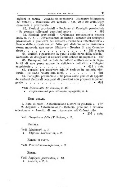 La giustizia amministrativa raccolta di decisioni e pareri del Consiglio di Stato, decisioni della Corte dei conti, sentenze della Cassazione di Roma, e decisioni delle Giunte provinciali amministrative