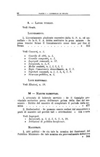 La giustizia amministrativa raccolta di decisioni e pareri del Consiglio di Stato, decisioni della Corte dei conti, sentenze della Cassazione di Roma, e decisioni delle Giunte provinciali amministrative