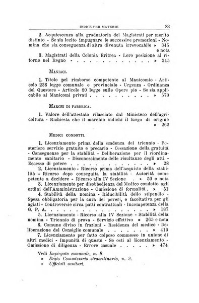 La giustizia amministrativa raccolta di decisioni e pareri del Consiglio di Stato, decisioni della Corte dei conti, sentenze della Cassazione di Roma, e decisioni delle Giunte provinciali amministrative