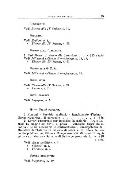 La giustizia amministrativa raccolta di decisioni e pareri del Consiglio di Stato, decisioni della Corte dei conti, sentenze della Cassazione di Roma, e decisioni delle Giunte provinciali amministrative