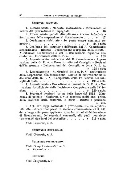 La giustizia amministrativa raccolta di decisioni e pareri del Consiglio di Stato, decisioni della Corte dei conti, sentenze della Cassazione di Roma, e decisioni delle Giunte provinciali amministrative