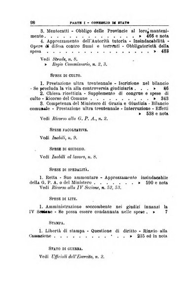 La giustizia amministrativa raccolta di decisioni e pareri del Consiglio di Stato, decisioni della Corte dei conti, sentenze della Cassazione di Roma, e decisioni delle Giunte provinciali amministrative