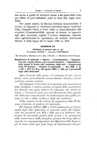 La giustizia amministrativa raccolta di decisioni e pareri del Consiglio di Stato, decisioni della Corte dei conti, sentenze della Cassazione di Roma, e decisioni delle Giunte provinciali amministrative