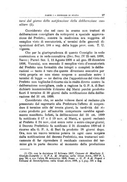 La giustizia amministrativa raccolta di decisioni e pareri del Consiglio di Stato, decisioni della Corte dei conti, sentenze della Cassazione di Roma, e decisioni delle Giunte provinciali amministrative