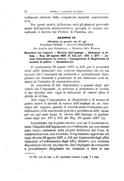 La giustizia amministrativa raccolta di decisioni e pareri del Consiglio di Stato, decisioni della Corte dei conti, sentenze della Cassazione di Roma, e decisioni delle Giunte provinciali amministrative