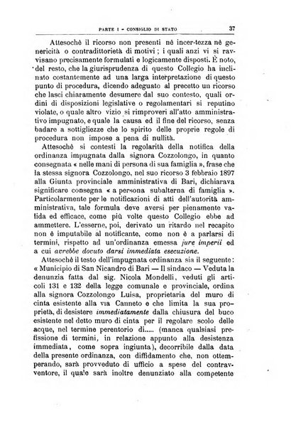 La giustizia amministrativa raccolta di decisioni e pareri del Consiglio di Stato, decisioni della Corte dei conti, sentenze della Cassazione di Roma, e decisioni delle Giunte provinciali amministrative