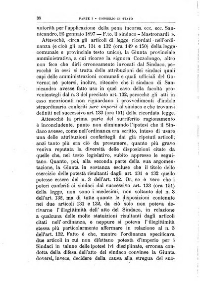 La giustizia amministrativa raccolta di decisioni e pareri del Consiglio di Stato, decisioni della Corte dei conti, sentenze della Cassazione di Roma, e decisioni delle Giunte provinciali amministrative