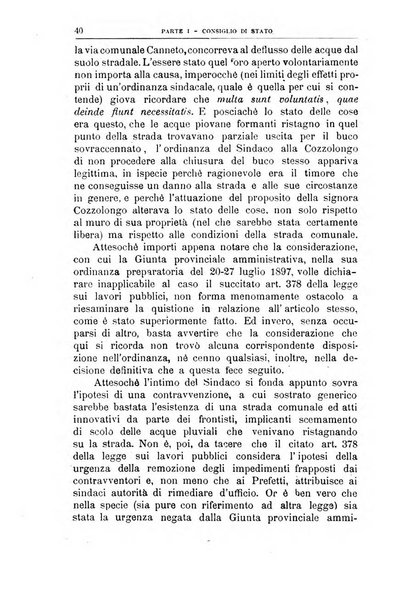 La giustizia amministrativa raccolta di decisioni e pareri del Consiglio di Stato, decisioni della Corte dei conti, sentenze della Cassazione di Roma, e decisioni delle Giunte provinciali amministrative