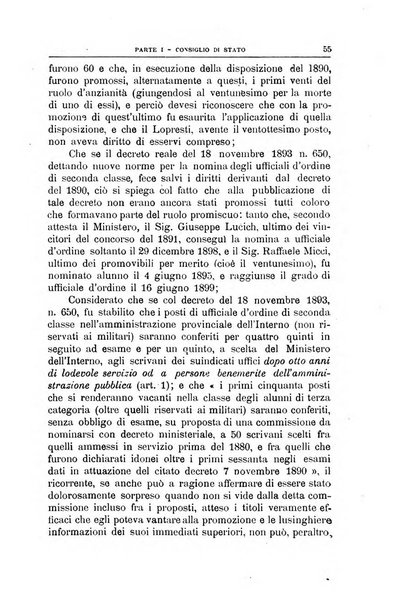 La giustizia amministrativa raccolta di decisioni e pareri del Consiglio di Stato, decisioni della Corte dei conti, sentenze della Cassazione di Roma, e decisioni delle Giunte provinciali amministrative