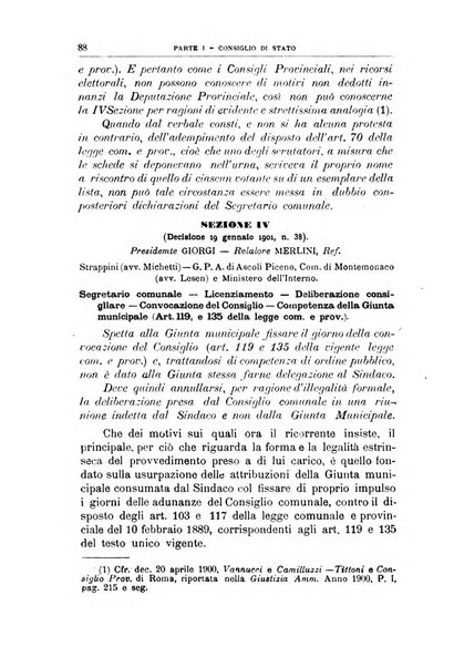 La giustizia amministrativa raccolta di decisioni e pareri del Consiglio di Stato, decisioni della Corte dei conti, sentenze della Cassazione di Roma, e decisioni delle Giunte provinciali amministrative